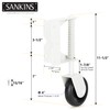 SANKINS Spring Loaded Heavy Duty Gate Caster, 4-Inch, 220 Lbs