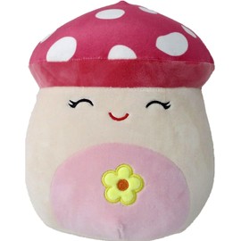 Squishmallows Oficial Kellytoy Food Plush Toys Soft Plush Animal (8 Inch, Sakina Mushroom)