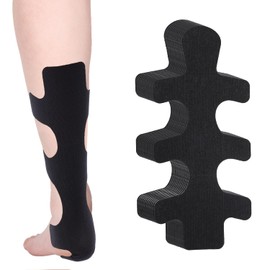 12pcs Precut Kinesiology Tape for Achilles Tendon, Waterproof & Breathable Athletic Tape Enhance Elastic Sports Patch Strips Provides Stability for Achilles and Muscle Support