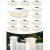 T-SUN 4x4 Post Cap Lights 12 Pack for Vinyl &