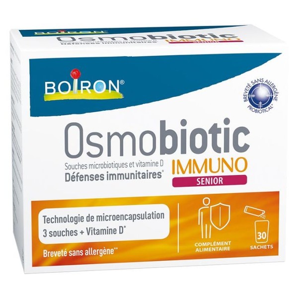 Boiron Complément alimentaire Osmobiotic Immuno Senior 30 sachets Boiron