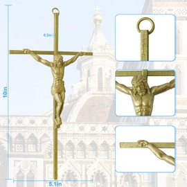 Crucifix Wall Cross Catholic Metal Crucifix Wall Cross For Home Decor 10In