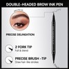 Doppelköpfiger Augenbrauenbristift - 2-in-1 Wasserfester Microblading-Effekt,Microblading Augenbrauenstift,Ultrafeine Spitze für haarähnliche