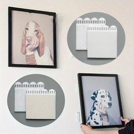 48 Pcs Picture Hanging Strips, Damage Free Command Strips Picture Hanging, Picture Hangers Without Nails for Frame and Holiday Decorations (48 Pcs)