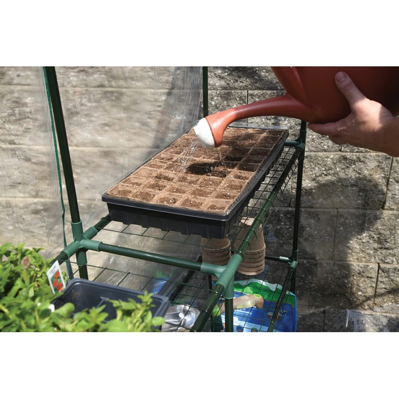Miracle-Gro 4'8" x 4'8" x 6'5" All-Season Small Walk-in Greenhouse