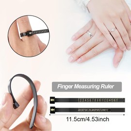 CATOR Ring Sizer Ring Sizer Template Set German Sizes Ring Sizer Ring Sizer Set Ring Gauge for Measuring Ring Diameters, Size Standard UK, EU, USA