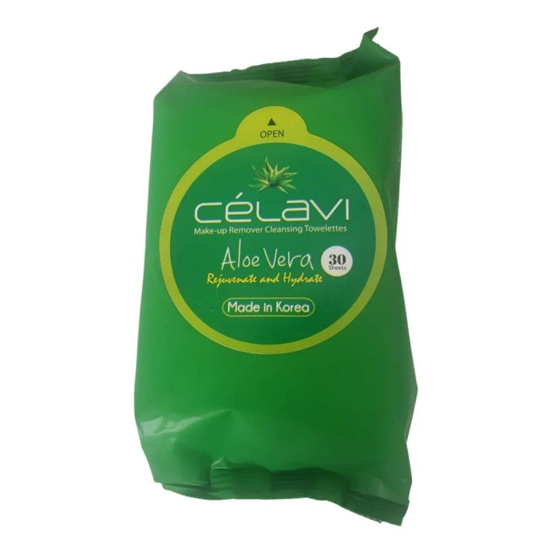 Toallitas Desmaquillantes Skin Care Celavi Aloe Vera