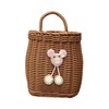 Ｂｅｓｇａ Small Basket Organizer Rustic Storage Basket Woven Basket Wall