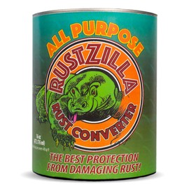 RUSTZILLA RUST CONVERTER and Rust Remover All Purpose Professional Strength For All Metals Including Stainless Steel and Cast Iron, 8 OZ