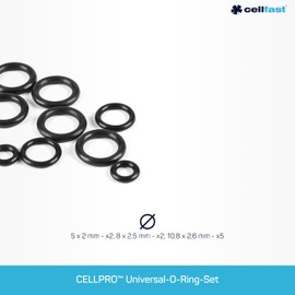 CELLFAST O-rings sealing ring set, multi-purpose for water devices and accessories, 9 pieces, ideal