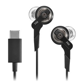 Radius HP-NHR21C High Resolution Compatible USB-C Earphones, Ne New Ear, Heavy Bass Model, Volt Series, Equipped with HCD Driver, High-MFD Construction, Type-C Wired, In-Ear Type, HP-NHR21CK (Black)