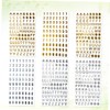 IWOWHERO 6 Sheets Decorative Scrapbook Stickers Hot Stamping Letters Numbers