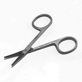 German AXiON #slg009706 Ultimate Curved Blade Nose Hair Scissors