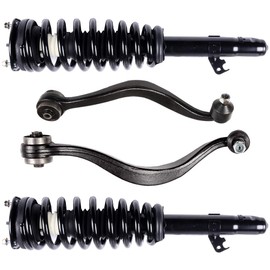 cciyu Complete Suspension Kit Fits 2006 2007 2008 2009 for Fusion, 2006 2007 2008 2009 for Mercury Milan Includes Strut Spring Assembly, Control Arm and Ball Joint Assembly