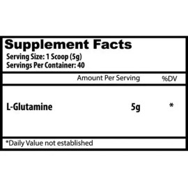 Insane Labz L-glutamina, 300g, 60 Servicios, 100 Pura                                                                                                 