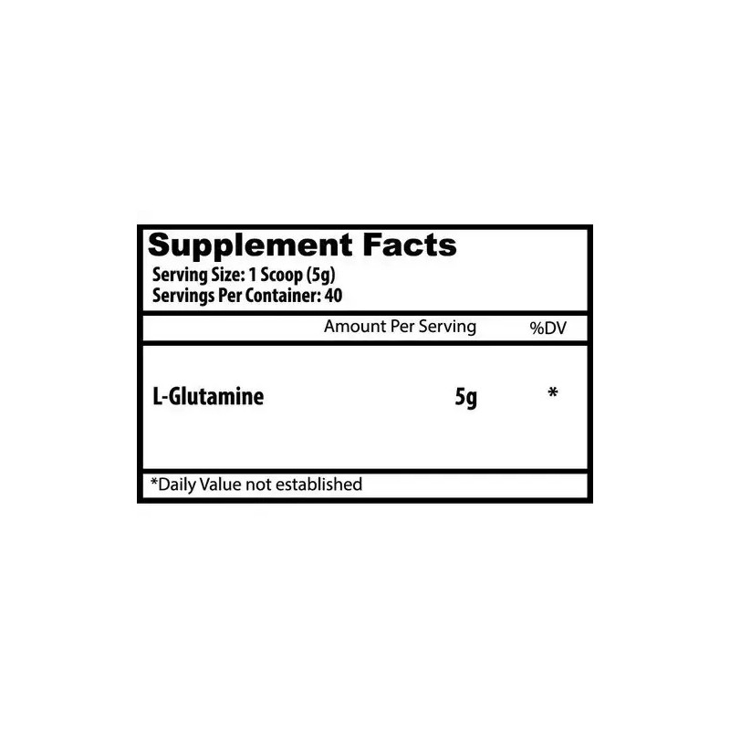 Insane Labz L-glutamina, 300g, 60 Servicios, 100 Pura