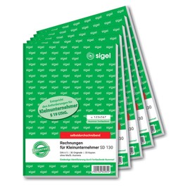 Sigel SD130 invoices for Small Businesses, carbonless Copying 5 Piece