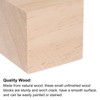 sourcing map Wood Blocks for Crafts, 12pcs 2 Inch Unfinished