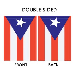 mflagperft Mflagperft Puerto Rico Garden Flags 12 x 18 Inches Double Sided Vivid Color and Fade Proof Small Puerto Rican Yard Flags for Indoor and Outdoor Decorations (Puerto Rico)
