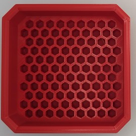 Generic Slim Low Profile Bins/Organizers/Dividers/Small Parts Tray for Milwaukee Packout (RED, BIT HOLDER SQUARE)