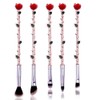 Rose Eye Makeup Brush Set - 5pcs Wand Makeup Brushes