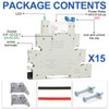 Tellegloww 15 Pcs Miniature Electromagnetic Relay 24V Coil DC/AC, PLC