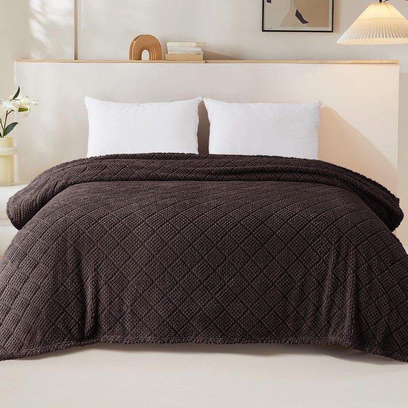 Whale Flotilla Cuddly Blanket, Soft, Warm and Fluffy Waffle Blankets