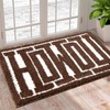 RoomTalks RoomTalks Washable Howdy Rug Indoor Doormat, Cowboy Country Brown