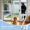 LStoneOS Sliding Glass Pet Door Security Bar,Adjustable Sliding Door Safety