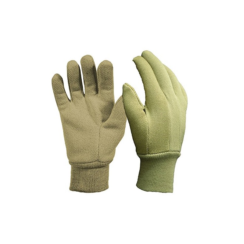 digz 77257-26, Medium Cotton Jersey Garden Gloves, Olive with Mini