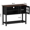 ChooChoo Farmhouse Coffee Bar Cabinet, Buffet Cabinet with Storage, Sideboard