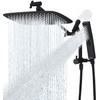 G-Promise All Metal 12 Inch Shower Head with Massage Mode
