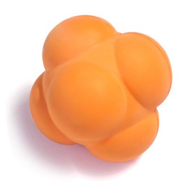 GSE Games & Sports Expert Sports Reaction Balls, Reactivity Ball for Field Training, Agility Trainer for Baseball, Rubber Bounce Balls for Hand-Eye Coordination & Speed Reflex Training (Orange)