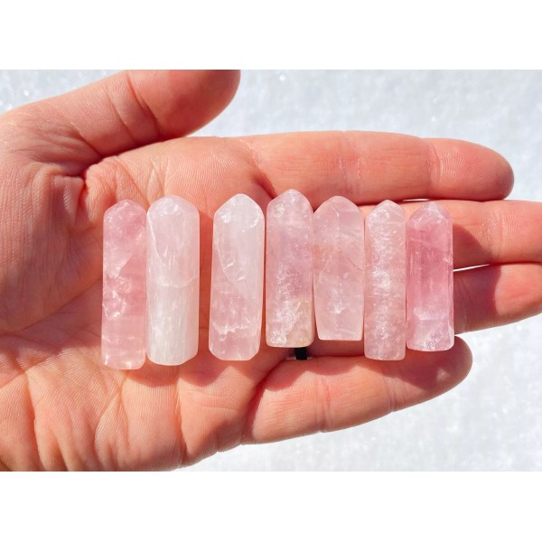 Rose Quartz Point (Mini) - Polished Crystal, Natural Rose Quartz