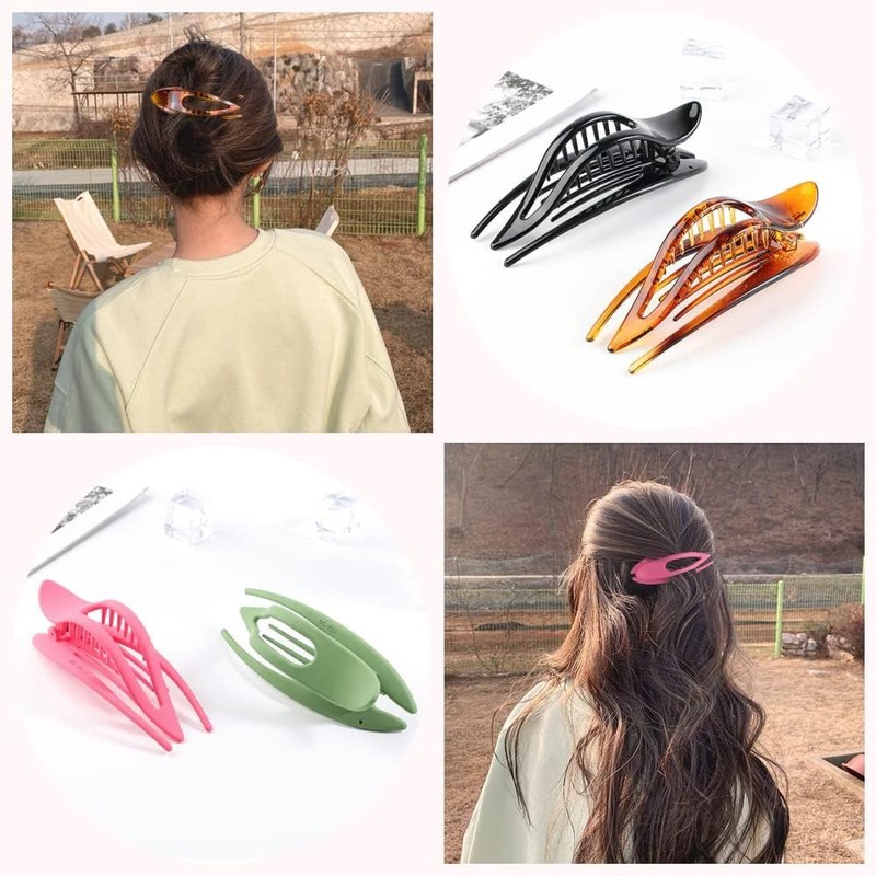 6 Pcs Hair Clips for Thick Hair Side Slide Hair