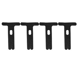 4pcs Precut Elbow Tape Waterproof Breathable Muscle Support Elastic Sports Tape for Running Basketball Black