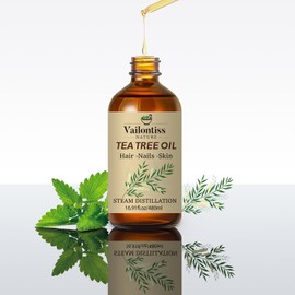 Vailontiss Tea Tree Oil, Scalp & Hair Strengthening Oil, Tea Tree Oil for Hair Growth, Dandruff Removal and Hair Strengthening for All Hair Types(Tea Tree Oil, 16 Fl Oz)