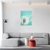 Vinyl Wall Quotes Stickers White Dandelion Turquoise Modern Wall Art