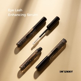 IM UNNY Eye Lash Enhancing Serum 4.5g / 0.16 OZ | Rich Nutrients, Quick and Easy Application, 2in1 Brush for Root LineMassage, pH 7.0 Balance, Mild Eyelash Growth Serum for Thicker, Fuller, Longer and Healthier Lashes