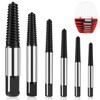 Flintronic 6Pcs Damaged Screw Extractor Set, Rounded Screw Remover Kit
