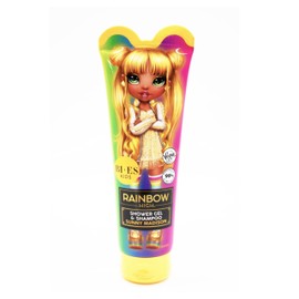 Rainbow High Sunny 2-in-1 Shower Gel & Shampoo for Kids & Adults - Vegan, 98% Natural, Hydrating & Gentle Body Wash & Hair Cleanser with Aloe & Chamomile, Soft & Nourished Skin, Mild Scent – 240ml