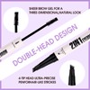 Microblading Eyebrow Pen-Tinted Brow Mascara，Brow Pencil, 2 in 1 Waterproof