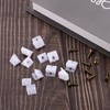 sourcing map 30 Pcs 90 Degree Plastic Corner Braces, 14x15x10mm