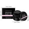 Solid Builder Gel, 10g Fester Builder Gel für Nagelverlängerung, Multifunktionell