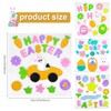 Easter Gel Window Clings Set, Upgraded Larger Size, Reusable Jelly