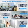 Xflyee Bluetooth Time Sync Digital Wall Clock Battery Operated with