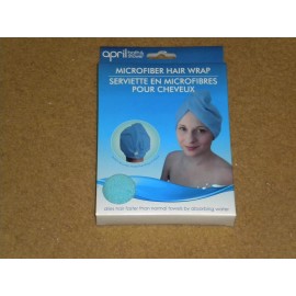 April Bath & Shower Microfiber Hair Wrap (Aqua)