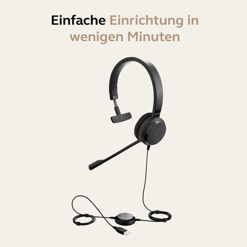 Jabra Evolve 30 II, Unified Communications Certified Mono Headset with
