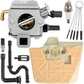 ZAMDOE Carburetor for Stihl 034 036 MS340 MS350 MS360 360Pro Chainsaw C3A-S31A 40-HE-20A 1125-120-0651 1125-120-0613 1125-120-0614 carbruetor with Air Filter Spark Plug Fuel Line Filter Cleaning Brush