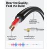 VCE 3.5mm to RCA Splitter, Gold Plated Male Stereo Audio